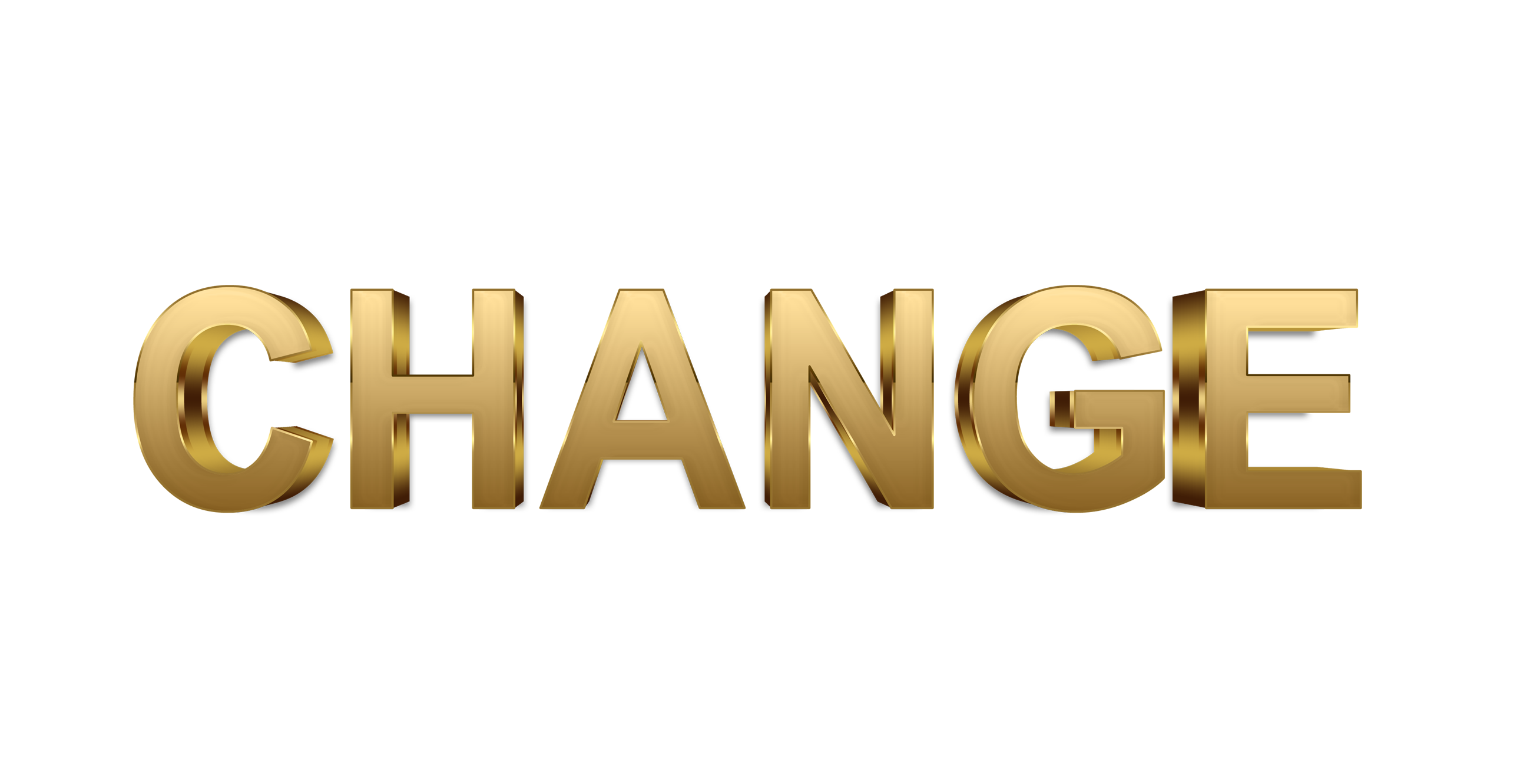 Change word png, Change png, word Change gold text typography PNG images Change png transparent background